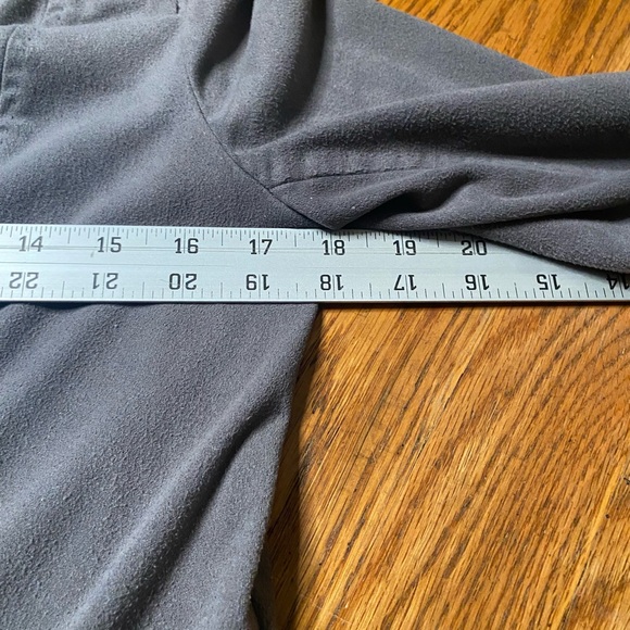 Max Studio Open Front Drape Jacket – Gray Soft Knit Cardigan Blazer – Size Small - Picture 3 of 5